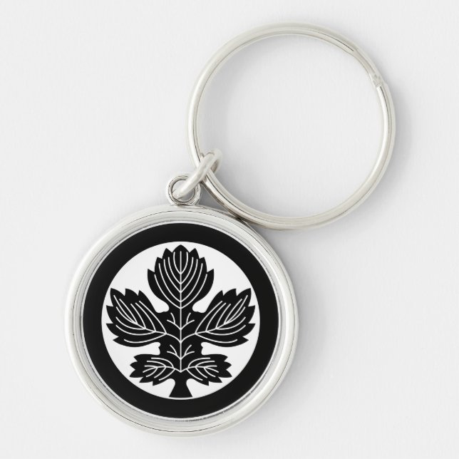 安倍梶の葉 KEY RING (Front)