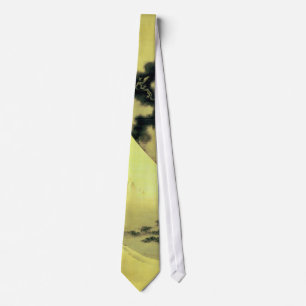 富士と昇龍, 北斎 Mount Fuji and Dragon, Hokusai, Ukiyo-e Tie