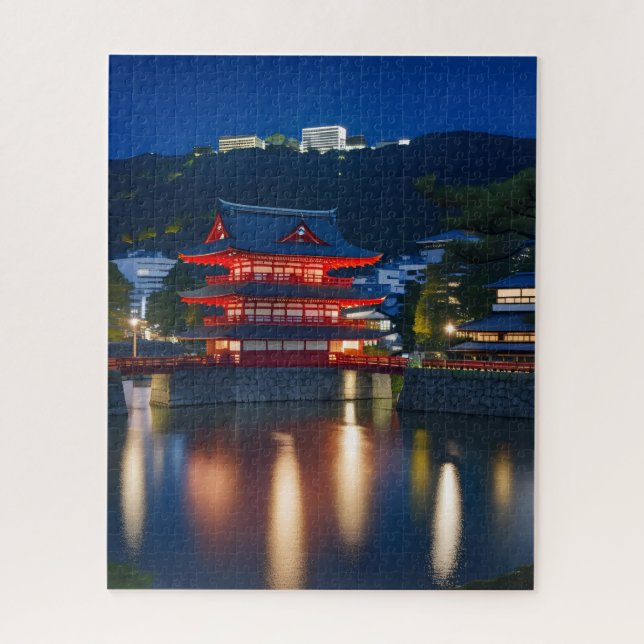 富士山と紅葉（ Mount Fuji and autumn leaves） Jigsaw Puzzle (Vertical)