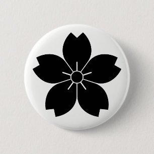 山桜 6 CM ROUND BADGE
