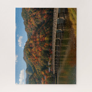 嵐山の秋彩と渡月橋 / Autumn Splendor at Togetsukyo Bridge  Jigsaw Puzzle