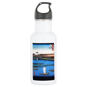 帆掛け舟と富士, 広重 Sailing Ship & Mt. Fuji, Hiroshige 532 Ml Water Bottle