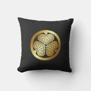 徳川　家紋, Tokugawa KAMON, Japanese Family Crest Outdoor Cushion