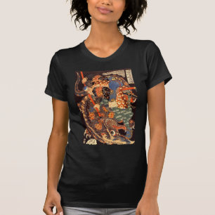 怪物と闘う武蔵, Musashi fight monsters, Kuniyoshi T-Shirt