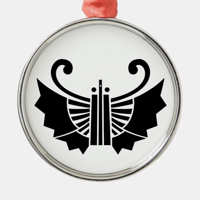 扇胡蝶 METAL TREE DECORATION (Front)