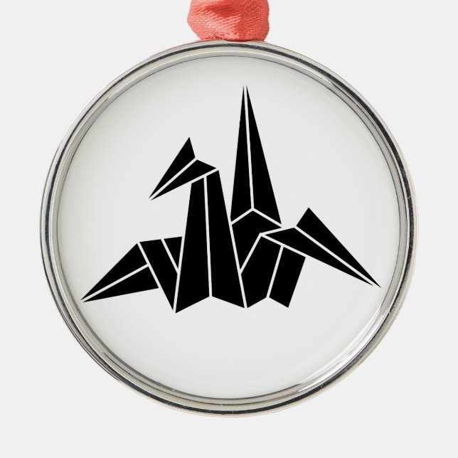 折り鶴 METAL TREE DECORATION (Front)