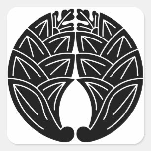 抱き茗荷 SQUARE STICKER