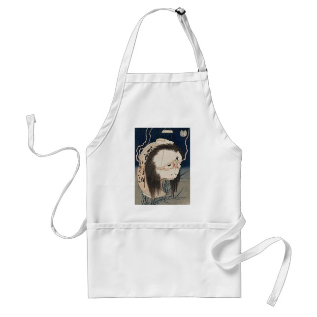 提灯のお化け, 北斎 Ghost of The Lantern, Hokusai, Ukiyo-e Standard Apron (Front)