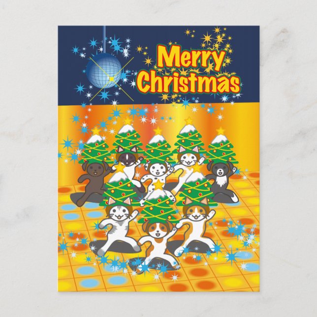日本のクリスマス - Japanese Christmas Holiday Postcard (Front)