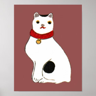 日本の猫の人形, Doll of The Japanese Cat Poster