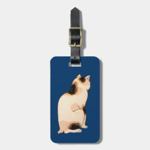 日本猫, 国芳 Japanese Cat, Kuniyoshi, Ukiyo-e Luggage Tag