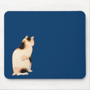 日本猫, 国芳 Japanese Cat, Kuniyoshi, Ukiyo-e Mouse Pad