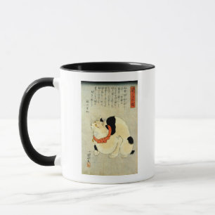 日本猫, 国芳 Japanese Cat, Kuniyoshi, Ukiyo-e Mug