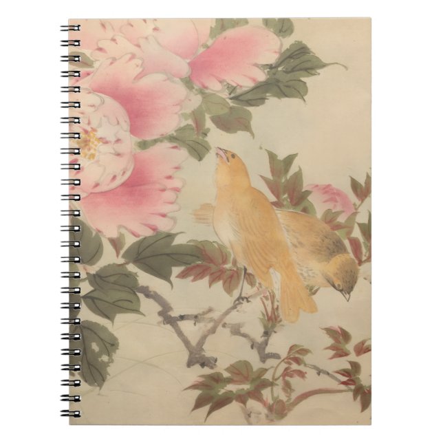 日本画、美しい花鳥画 NOTEBOOK (Front)
