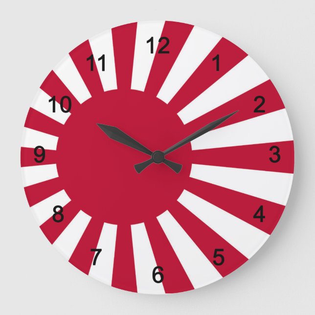 旭 旗 の 壁 掛 日-け, No.02 Large Clock (Front)