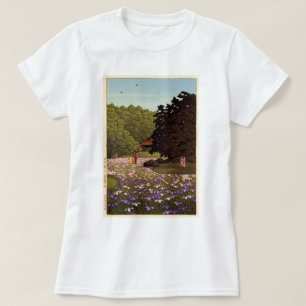 明治神宮菖蒲園, Iris Garden at Meiji Shrine, Hasui Kawase T-Shirt