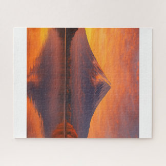 朝陽に染まる湖と悠久の富士/The Eternal Mount Fuji and the Lake Jigsaw Puzzle