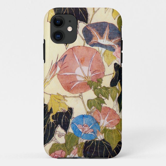 朝顔, 北斎 Morning Glory, Hokusai, Ukiyo-e Case-Mate iPhone Case (Back)