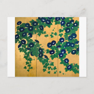 朝顔(部分), 其一 Morning glory(detail), Kiitsu Postcard