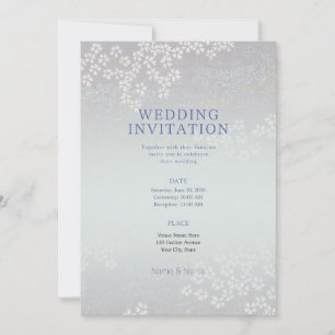 桜川 日本伝統文様 ウェディング招待状 Wedding Invitation
