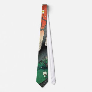 梅の庭園, 広重 Garden of Plum Tree, Hiroshige Tie
