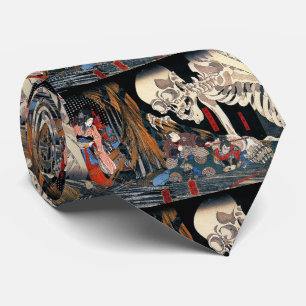 歌川国芳『 相馬の古内裏 』, Utagawa Kuniyoshi ネクタイ Tie
