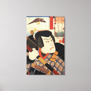 歌舞伎役者, 国芳 Kabuki Actor, Kuniyoshi, Ukiyo-e Canvas Print
