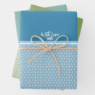 毘沙門亀甲 |Bishamon Kikko Japanese traditional pattern Wrapping Paper Sheet