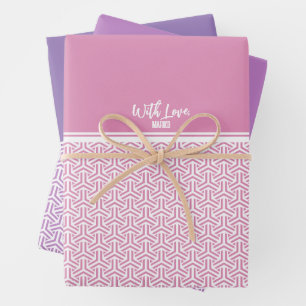 毘沙門亀甲 Bishamon Kikko Japanese traditional pattern Wrapping Paper Sheet