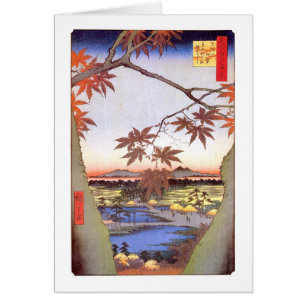 江戸の紅葉, 広重 Maple of Edo, Hiroshige, Ukiyo-e