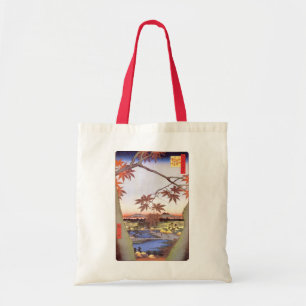江戸の紅葉, 広重 Maple of Edo, Hiroshige, Ukiyo-e Tote Bag