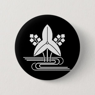 沢瀉に水 6 CM ROUND BADGE