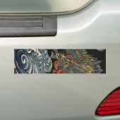 海龍, 国芳, Sea Dragon, Kuniyoshi, Ukiyo-e Bumper Sticker (On Car)