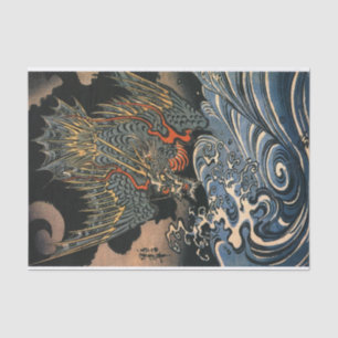 海龍, 国芳, Sea Dragon, Kuniyoshi, Ukiyo-e Tissue Paper