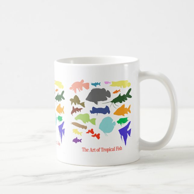 淡水性熱帯魚のカラーの影絵の優良製品 COFFEE MUG (Right)
