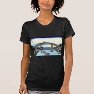 深川万年橋下, 北斎 View Mt.Fuji from Fukagawa, Hokusai T-Shirt