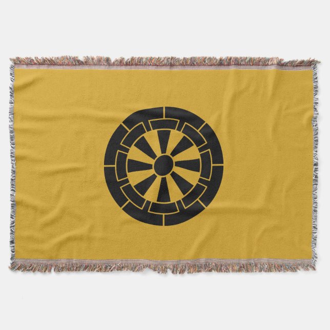 源氏車 THROW BLANKET (Front)