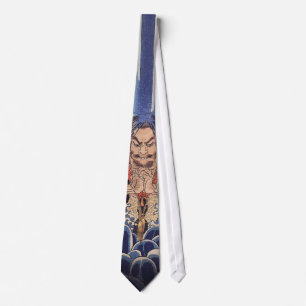 滝に打たれる僧, 国芳 Monk in the Waterf Tie