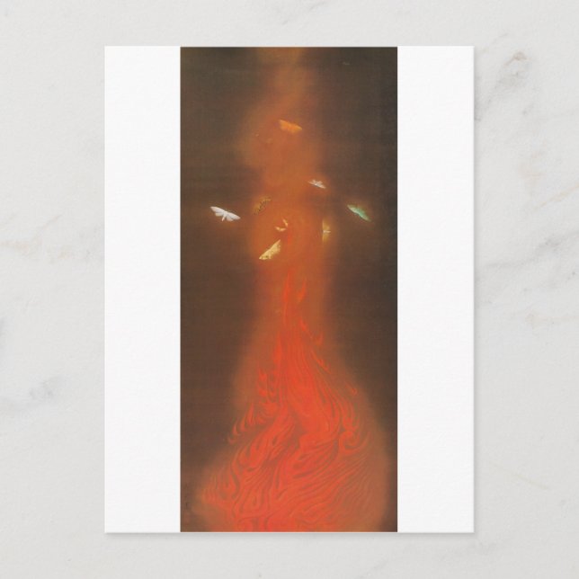 炎舞, 速水御舟 Dance of Flames, Gyoshū Postcard (Front)