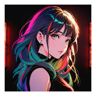 煌霞の少女【Radiant Haze Girl】  Photo Print