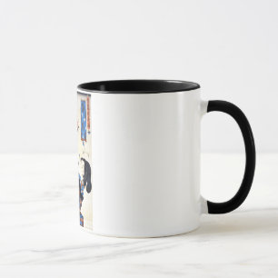 猫と女, 国芳 Cat and Woman, Kuniyoshi, Ukiyo-e Mug