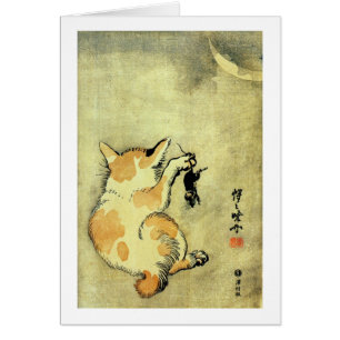 猫と鼠, 暁斎 Cat and Mouse, Kyōsai, Ukiyo-e