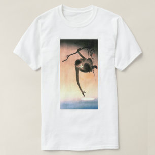 猿, 小原古邨 Monkey reaching the Moon, Ohara Koson T-Shirt
