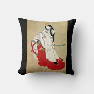 白拍子, 北斎 Shirabyōshi Dancer, Hokusai, Ukiyo-e Cushion