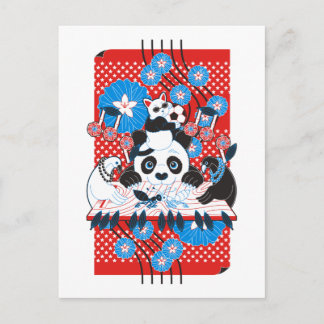 白黒合戦４色（Black and white battle 4 colors） Postcard