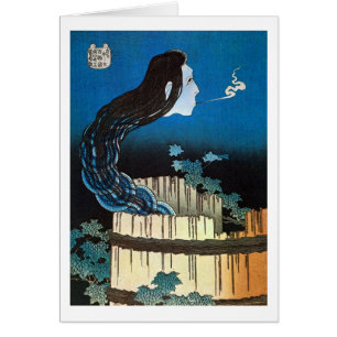 皿の幽霊, 北斎 Ghost of The Dish, Hokusai, Ukiyoe