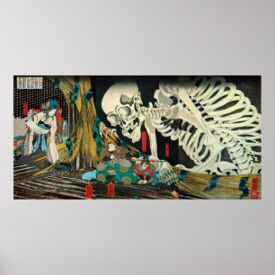 相馬の古内裏, 国芳 Skeleton manipulated by Poster