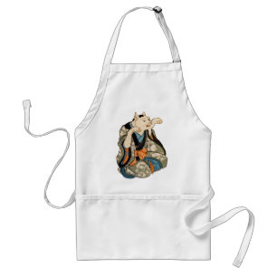 着物の猫, 芳藤 Kimono Cat, Yoshifuji, Ukiyoe Standard Apron