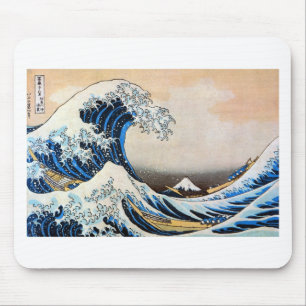 神奈川沖浪裏,北斎 Great Wave, Hokusai Mouse Pad