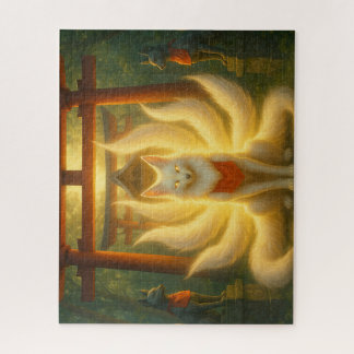 神秘の九尾狐と稲荷神社/Mystic Nine-Tailed Fox at Inari Shrine Jigsaw Puzzle